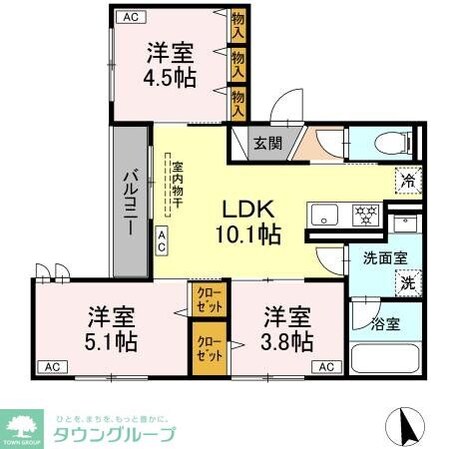 (仮称)板橋区高島平2丁目PJの物件間取画像
